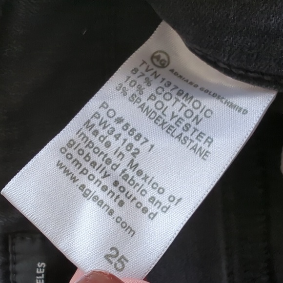 AG Adriano Goldschmied Faded Black Farrah High Rise Skinny Jean Size 25 Waist 26 - Picture 3 of 6
